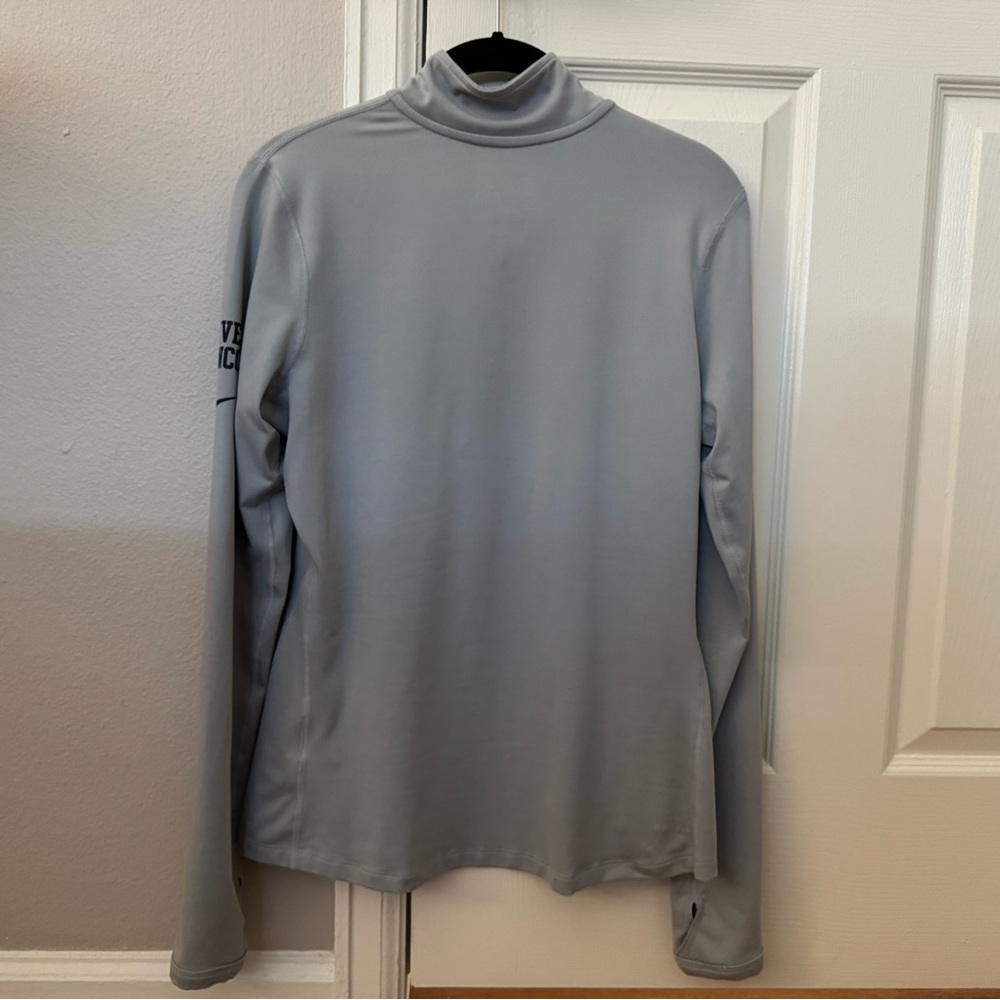 Women’s Nike Dri-Fit NFL Quarter Zip Performance Top Denver Broncos M Gray NEW - Picture 2 of 6